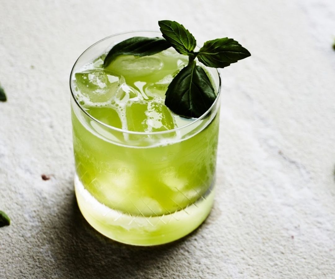 Thai Basil Smash Cocktail