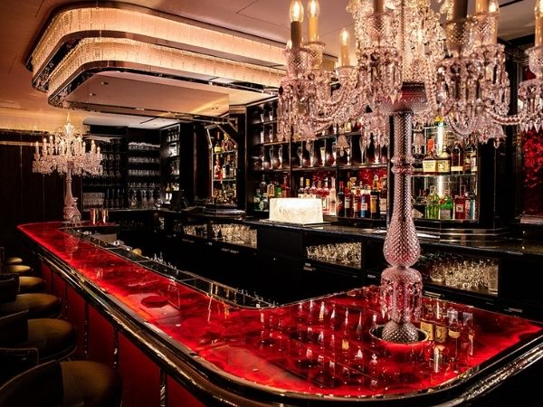 the Baccarat Bar at Harrods